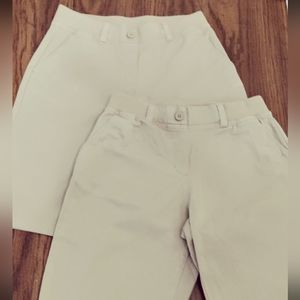 Izod Khaki Uniform Shorts Size 16 R